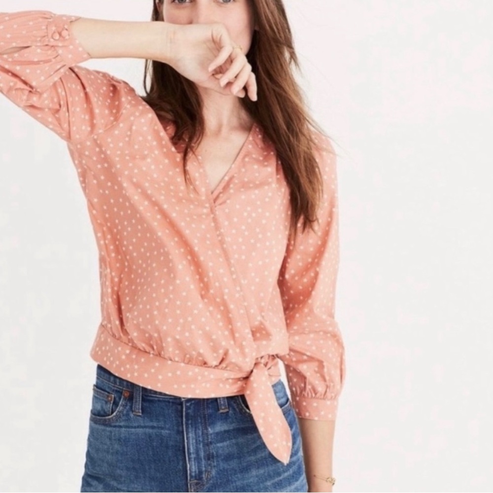 Madewell Wrap Blouse size M